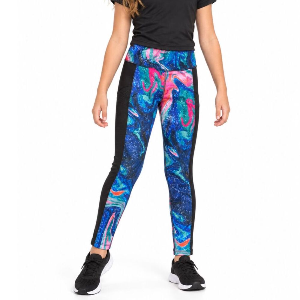 🔥 5 for $30 🔥 Avia Girls’ Galaxy Print Leggings in Multi | Size 7-8